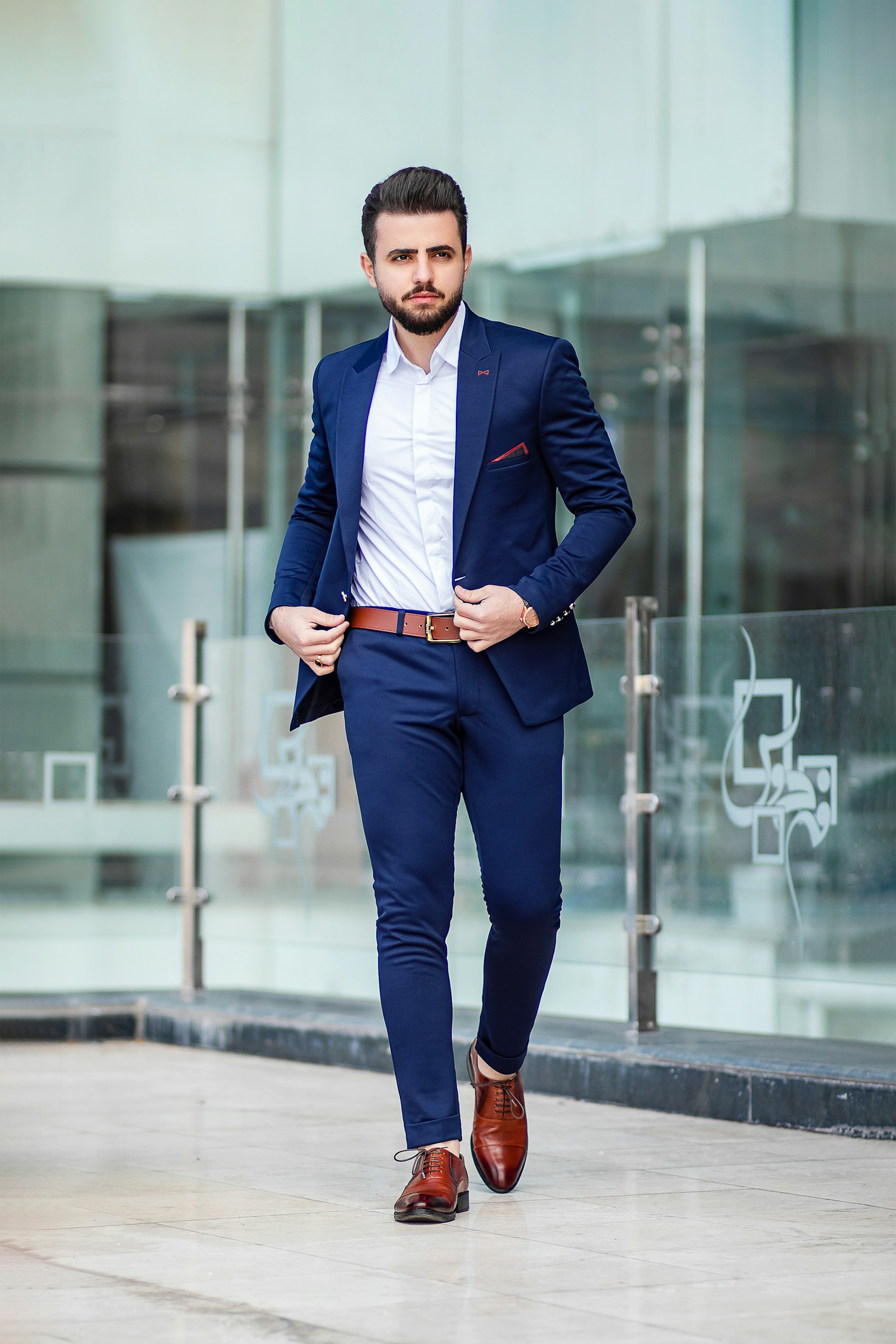Masculine-presenting editorial tailoring